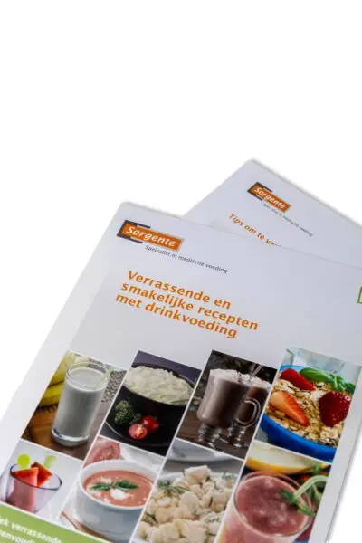 Informatiemateriaal recepten voor medische voeding.