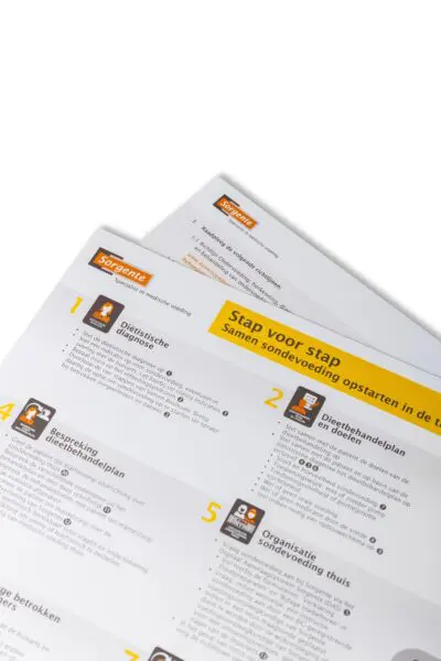 Informatiemateriaal samen sondevoeding opstarten in de thuissituatie