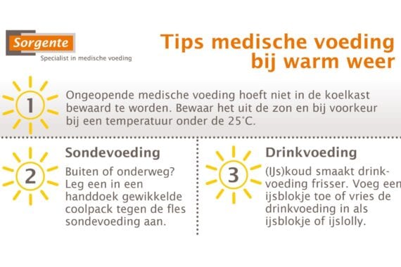 Tips medische voeding bij warm weer